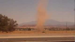 Dust devil in California