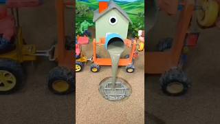 🚜 DIY Mini Tractor Making Footing | Real Working Model Cement Mixer Machine #shorts #youtubeshorts