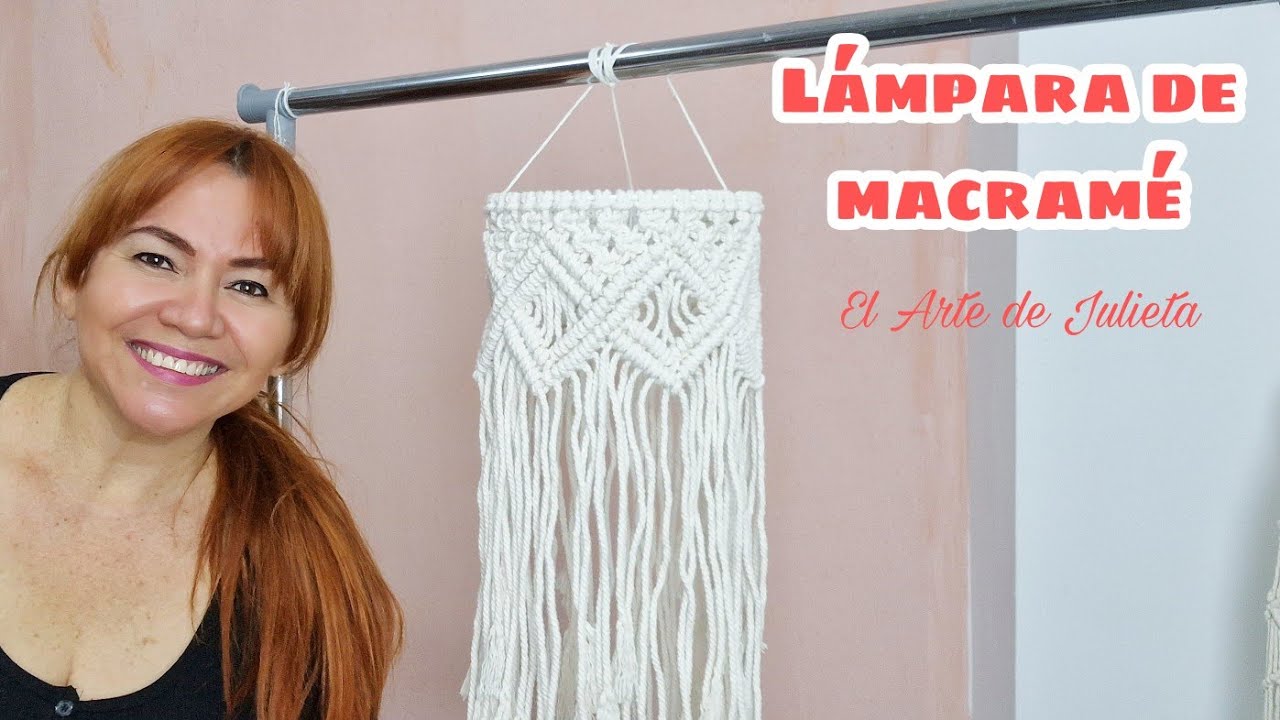 Lámpara de macramé paso a paso  EN VIVO