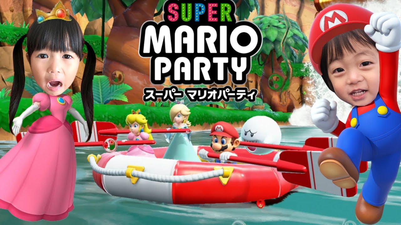 マリオパーティで仲間割れ！　まりみなパパママで爆笑ゲーム実況★