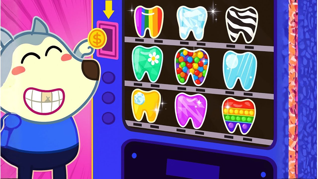 Magic Tooth Vending Machine! 🦷✨ Lycan Gets New Teeth!