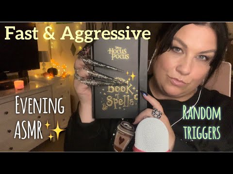 ASMR / Fast & Aggressive rAnDoM Triggers! For evening tingles ✨