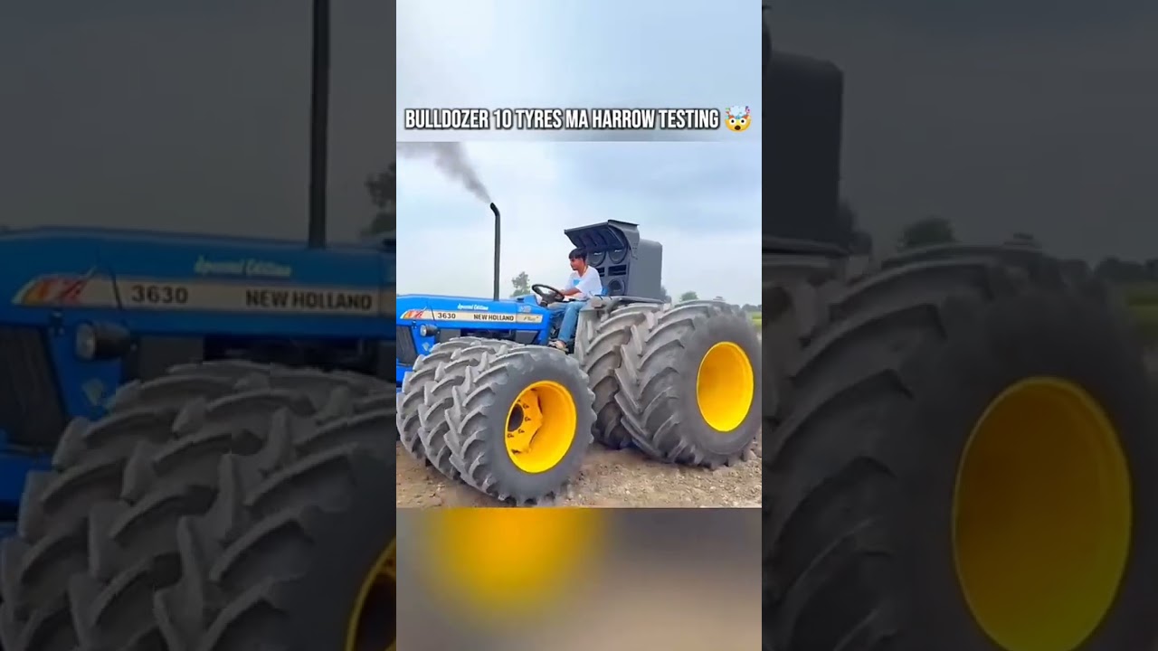 Bulldozer 10tyre me harrow testing kr di rohit bhai ne 👉😱