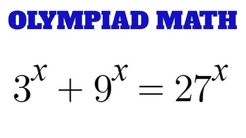 Math Olympiad | A Nice Exponential Equation