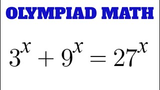 Math Olympiad | A Nice Exponential Equation