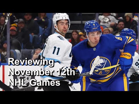 Reviewing November 12th NHL Games