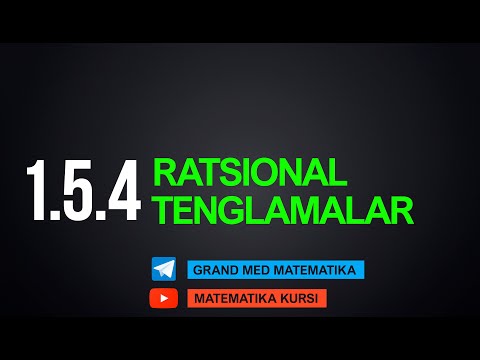 Video: Ratsional tenglamalarni yechish nima?