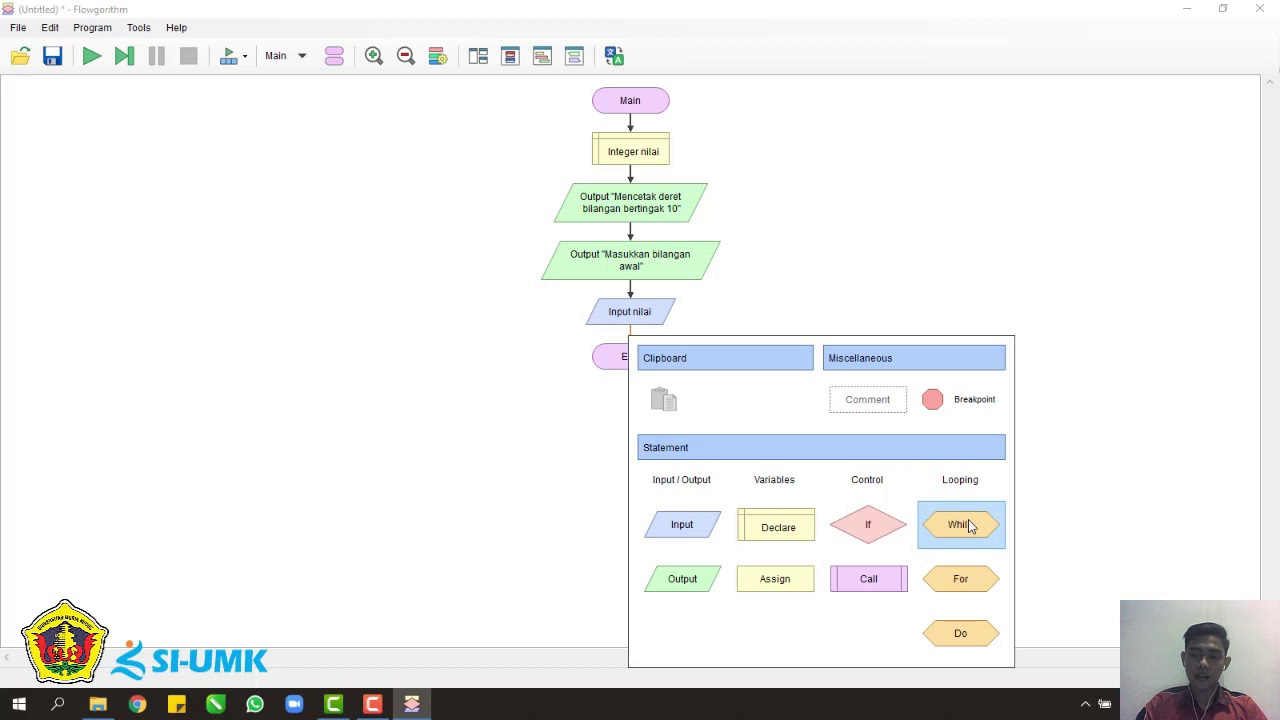 ALGORITMA PEMROGRAMAN | KASUS LOOPING 1 ( MENCARI DERET BILANGAN ...