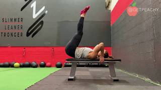 BENCH LEG RAISES