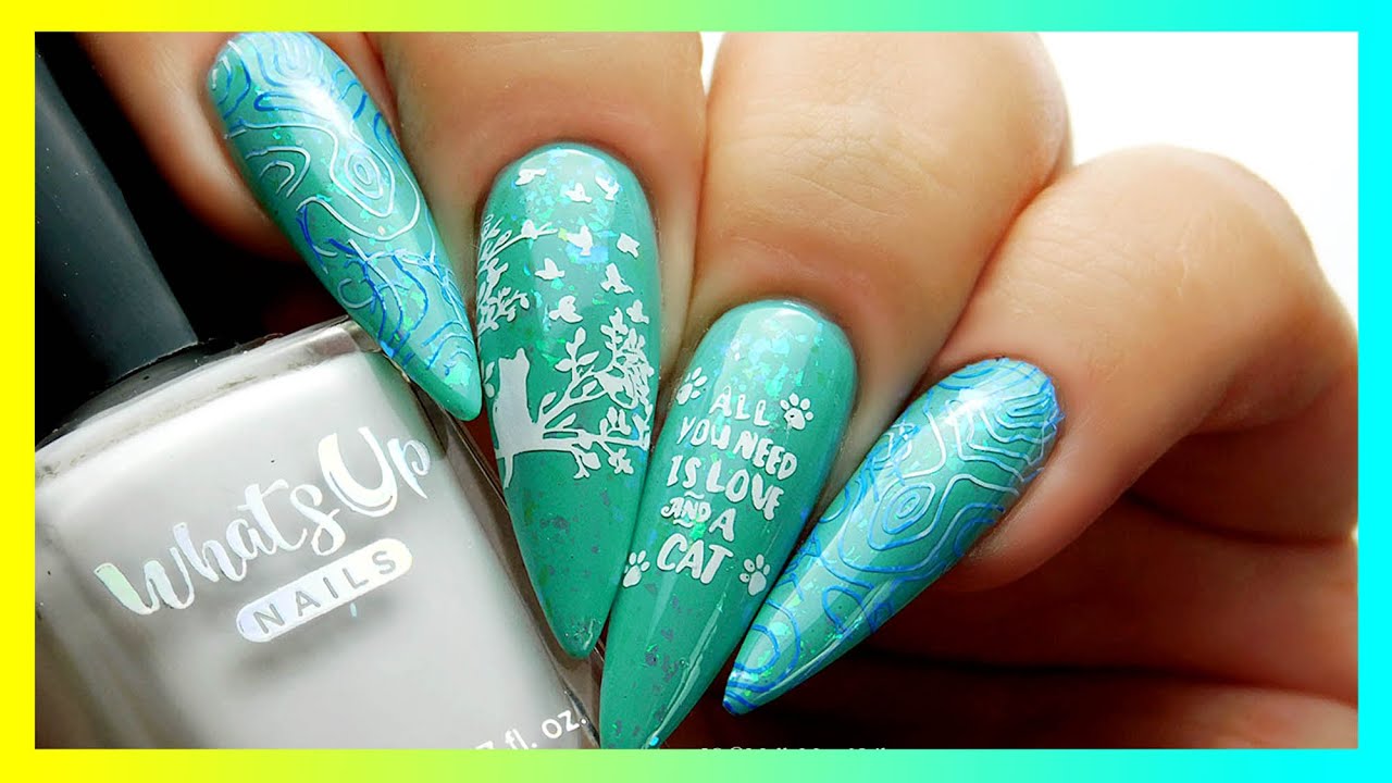 Cute Cats Inspired Nail Art Stamping | Molly Moo's Nails