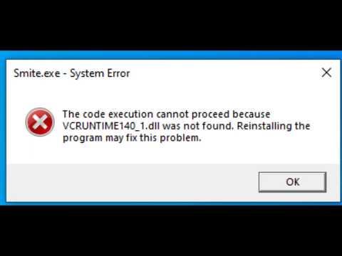 MSVCP140 VCRUNTIME140 DLL ERROR FIX!