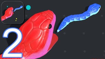 Snake Clash Gameplay Walkthrough Part 2 (Android,ios) - Full Level