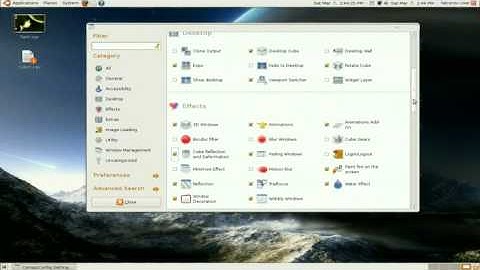 Linux Ubuntu 3d cube and other special effects -Compiz Fusion-Part 1 of 3