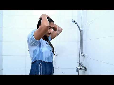 Indian Girl Take Shower Bathing 