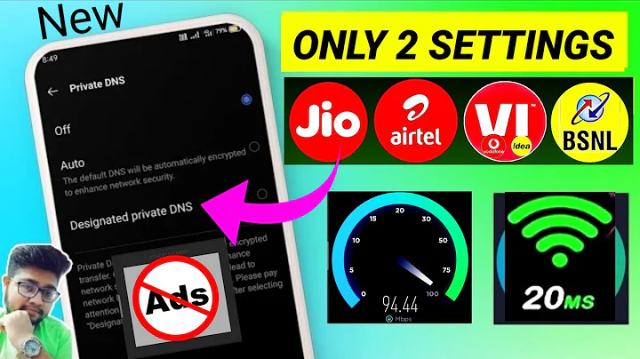 Best DNS Settings For ADS BLOCK, Fast Internet, & Low Ping ✨ | Private Dns Settings | Dns Settings |