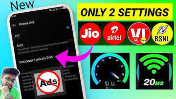 Best DNS Settings For ADS BLOCK, Fast Internet, & Low Ping ✨ | Private Dns Settings | Dns Settings |