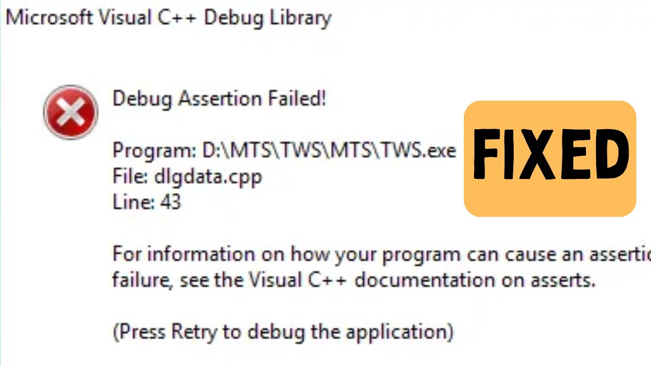 How To Fix Microsoft C++ Runtime Library Error On Windows 11 - YouTube