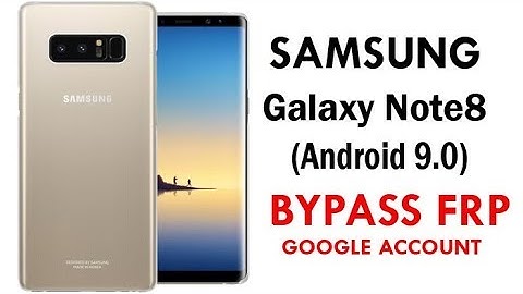 Galaxy Note 8 2019 (Android 9) FRP Lock Bypass Easy Steps & Quick Method 100% Work.