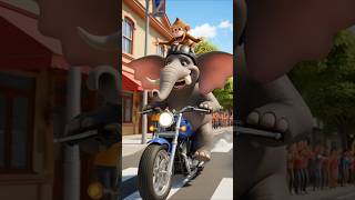 Bike chala hathi #cartoon #shortsfeed #shorts #ai #animation