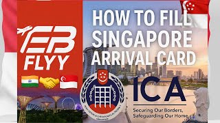 How to fill SGAC - Singapore arrival card.