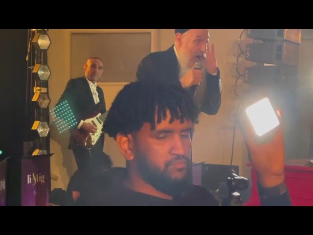 MBD singing "ATO ZOCHER" at a Bar Mitzvah in London
