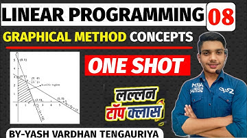 Graphical Method All concepts in Hindi | Linear Programming | Operation research by Yash vardhan