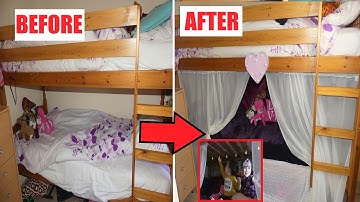 HOW I TRANSFORMED THE BOTTOM BUNK BED INTO A NO SEW TENT FORT READING SNUG SOFA FOR FREE