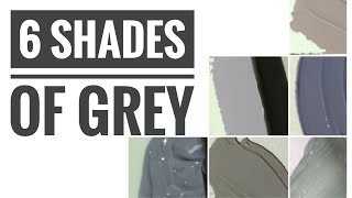 How to mix 6 different shades of grey? | Colourmixing Tutorial | Acrylic Colour mixing | Arttips