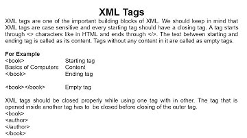 Tags, Elements and Attributes in XML in Hindi || By : Anu Monga