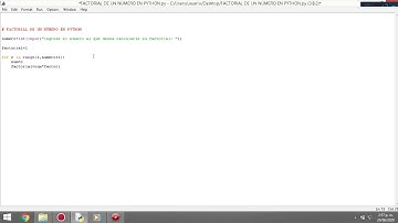 Factorial de un número (factorial number) en python 2020