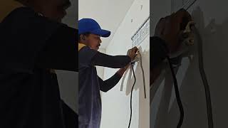 new AC installation copper pipe bending inner vendor#newvideo #airconditioner #trendingshorts