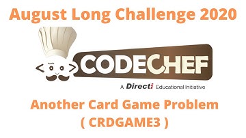CRDGAME3 Codechef August 2020 Long Challenge