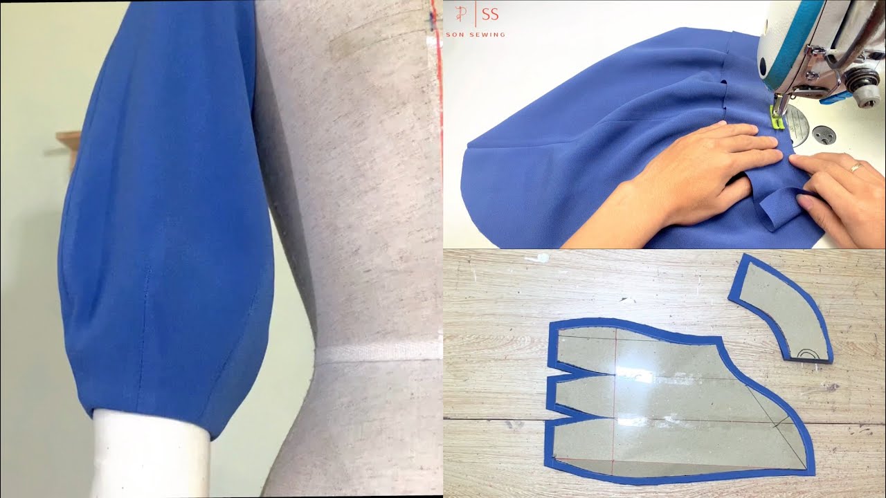How to design and sew a beautiful sleeve model in just 5 minutes no one