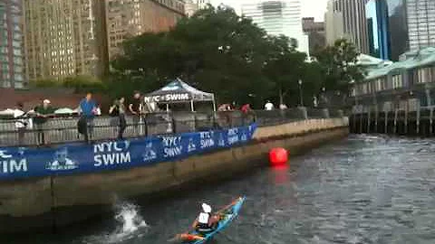 Dr. Julie Bradshaw MBE Butterfly Manhattan Swim TH...