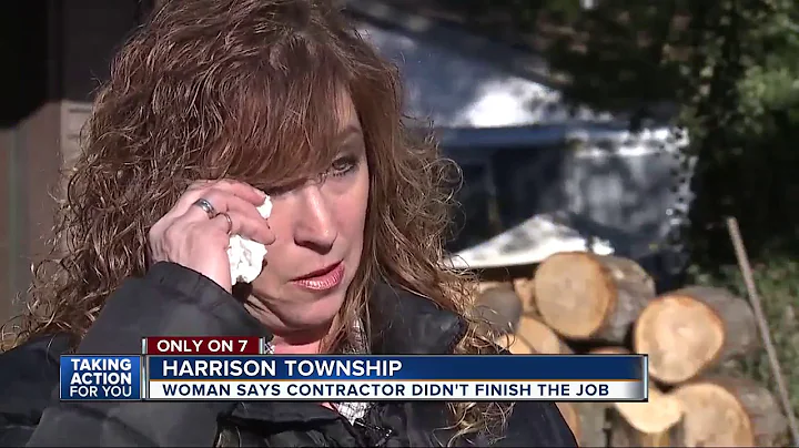 Harrison Township woman says contractor didn't finish the job