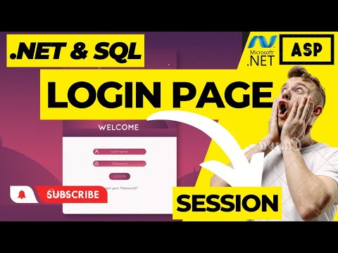 How to create a login page in Asp.Net C# with SQL database | Asp.Net using Session C#code