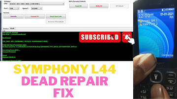 Symphony L44 dead repair fix factory reset by cm2 solution