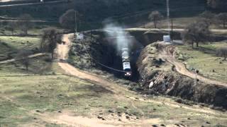 Detoured Amtrak Coast Starlight #11 at Tehachapi Loop 3-27-13