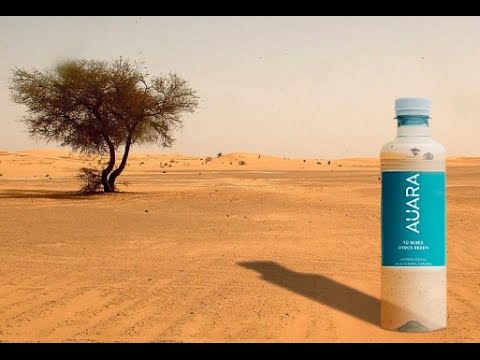 Miniatura: 02 Botella y desierto AUARA (Trazar, hacer seleccion y aplicar máscara capa)