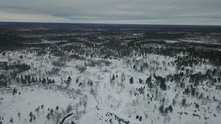 ПОКИНУТЫЙ посёлок ДОРОГУЧА. Жизнь в палатке в снежном лесу. Озёра Культей. Пеший поход (4К)