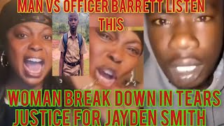 WOMAN BREAK DOWN IN TEARS JUSTICE FOR JAYDEN/MAN VS OFFICER BARRETT APR 27 2026