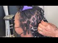 1st Loc Retwist | Starter Locs Two Strand Twisted