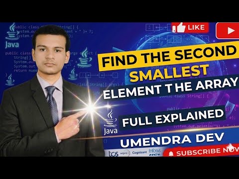 Find the second Smallest Element in the Array 