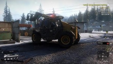 Location of Free Forklift Caterpillar TH357 in Yukon Canada | SnowRunner Gameplay