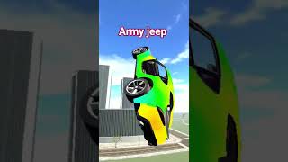 Army jeep cheat code 🤑 lndian bike game 3D #viral #trending #army #shorts