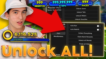 Arceus X New *OP* Sonic Speed Simulator Script! (Very OP)