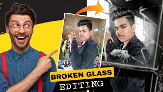 PicsArt Broken Glass Concept Photo Editing Tutorial in Picsart Step by Step Nitish edit screenshot 4