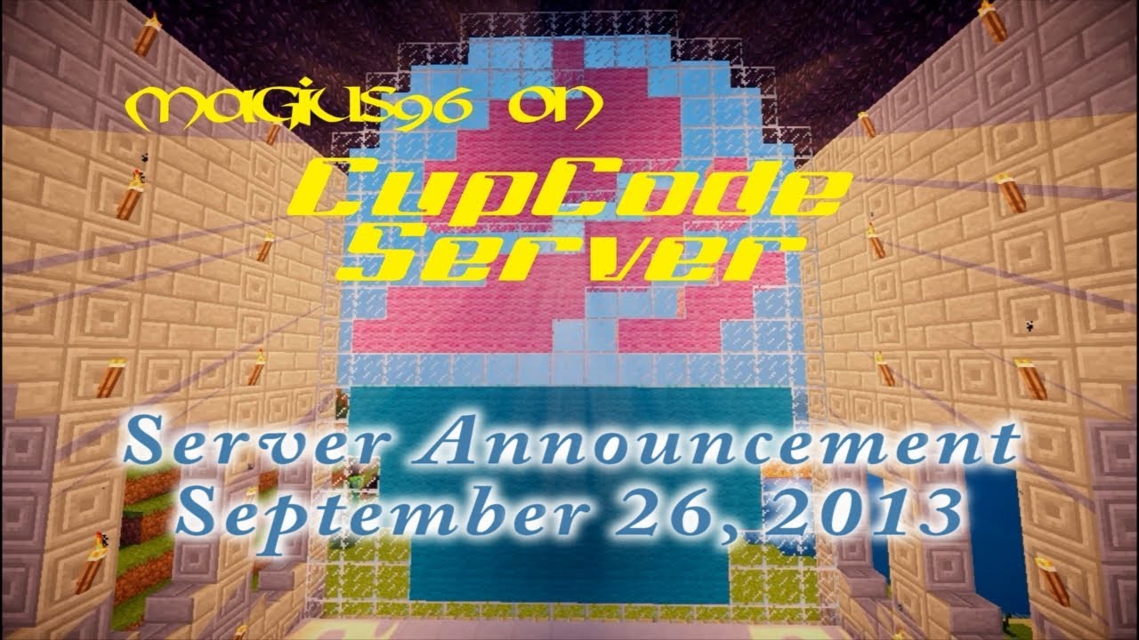 CupCode Server - Server Announcement - September 26, 2013