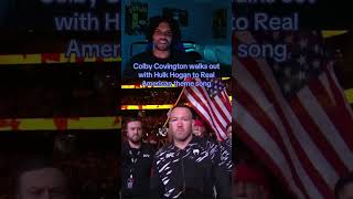 Celebrity Colby Covington walks out with Hulk Hogan #mma #ufc #combatsports #fight #wwe Wealth