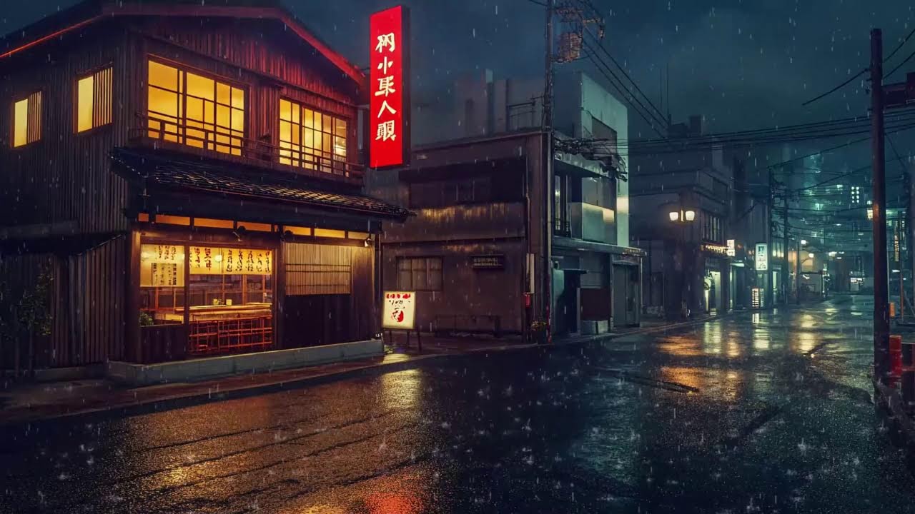 Midnight Rain in Tokyo 🌧️ Soft Lofi Hip Hop for Sleep & Night Relaxation